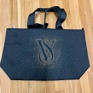 NWT! Victoria's Secret Black Tote Bag